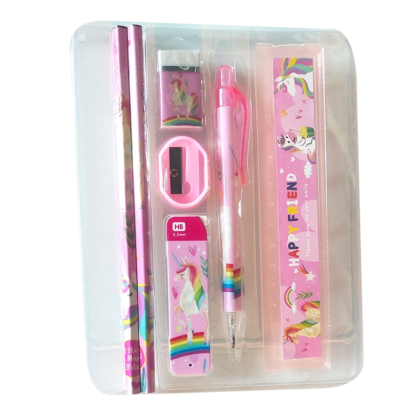 Unicorn Printed Pencil Mini Stationery Set