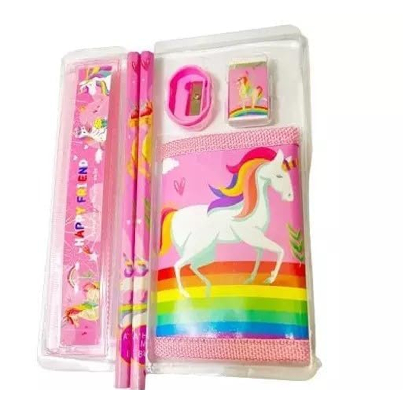 Unicorn Printed Pencil Mini Stationery Set with Small Diary