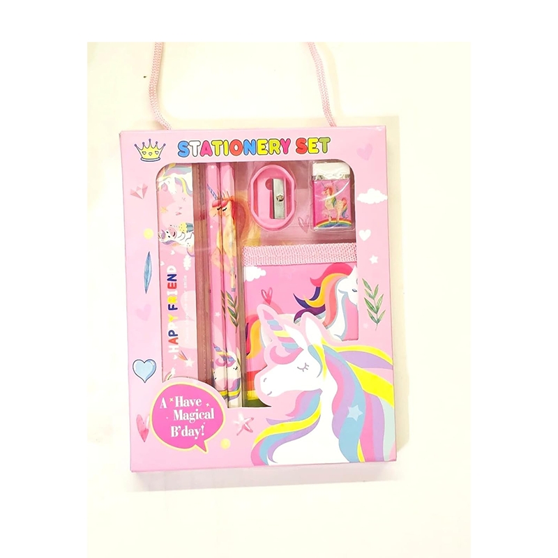 Unicorn Printed Pencil Mini Stationery Set with Small Diary