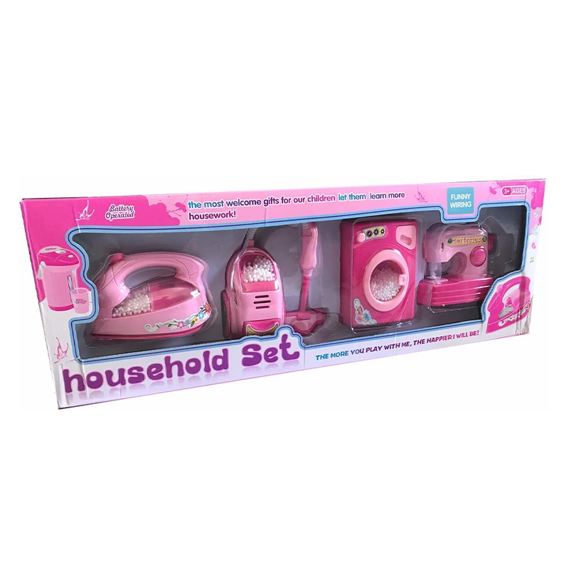 4Pcs Battery Operated Pretend Play Household Appliances
