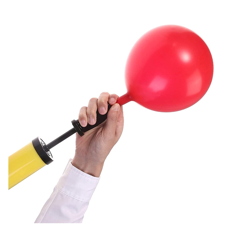 Solid Hand Pump Balloon (Yellow, Pack of 1)