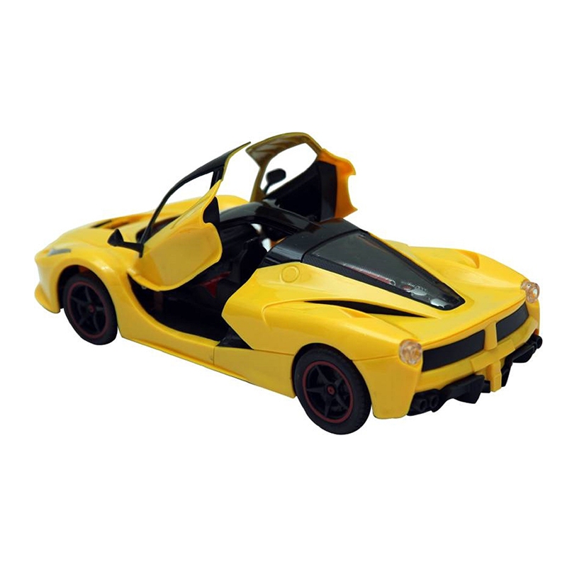 Super Remote Control Rechargeable Car With Opening Doors (Yellow)