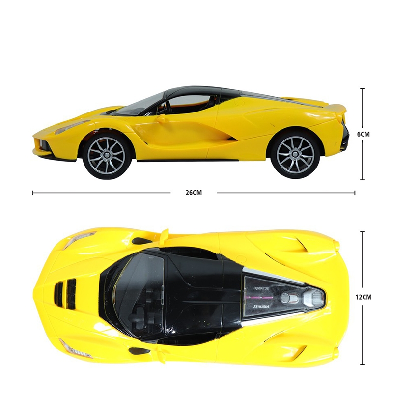Super Remote Control Rechargeable Car With Opening Doors (Yellow)