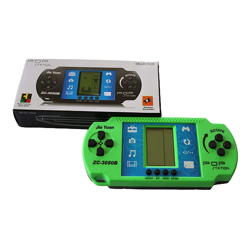 Pop Station Brain Training Brick Video With Music Hand Handled Gaming Console