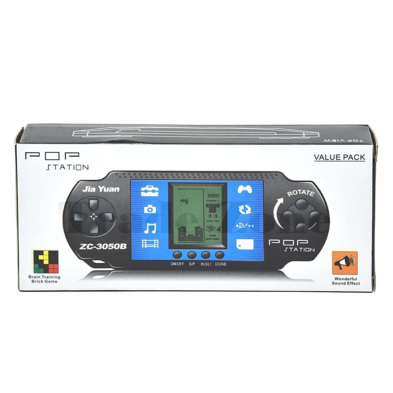 Pop Station Brain Training Brick Video With Music Hand Handled Gaming Console