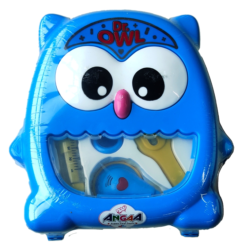 Plastic Owl Shape Doctor Set with Trolley On Wheels