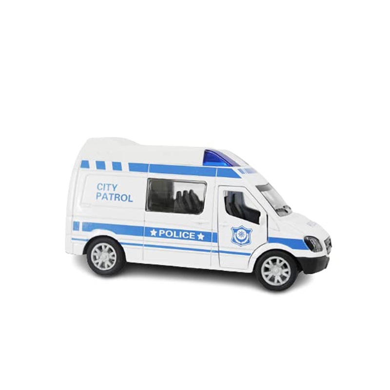 CITY PETROL Police Toy Car for Kids -Pull Back Metal Friction for Kids,Boys,Girls (Multicolor)