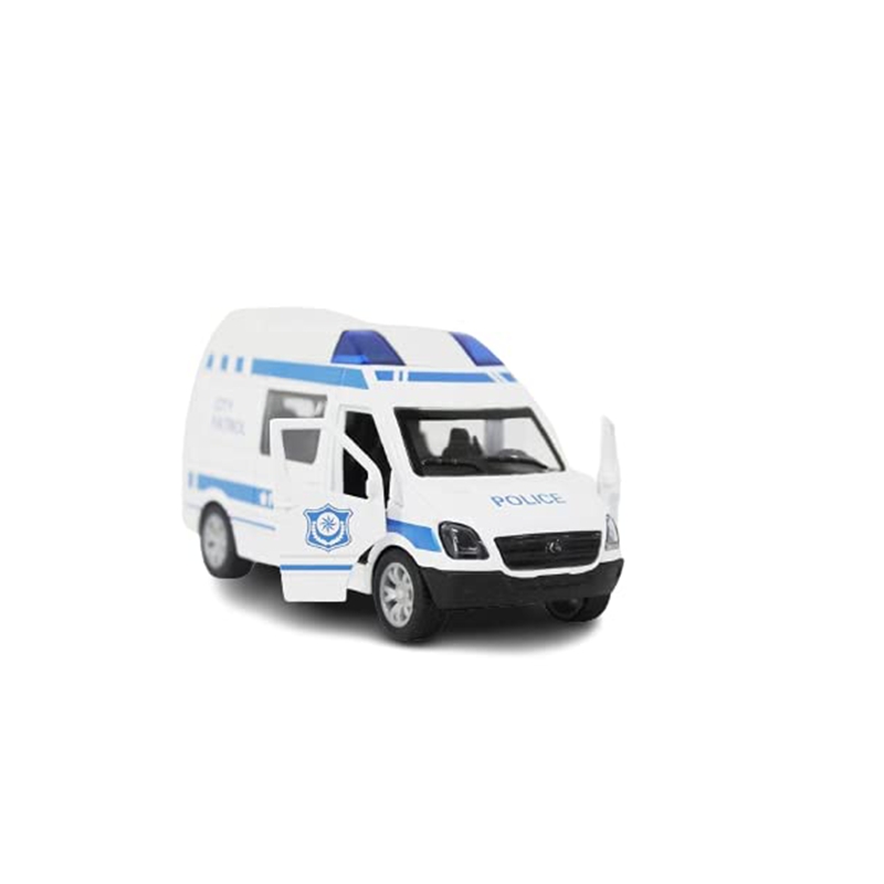 CITY PETROL Police Toy Car for Kids -Pull Back Metal Friction for Kids,Boys,Girls (Multicolor)