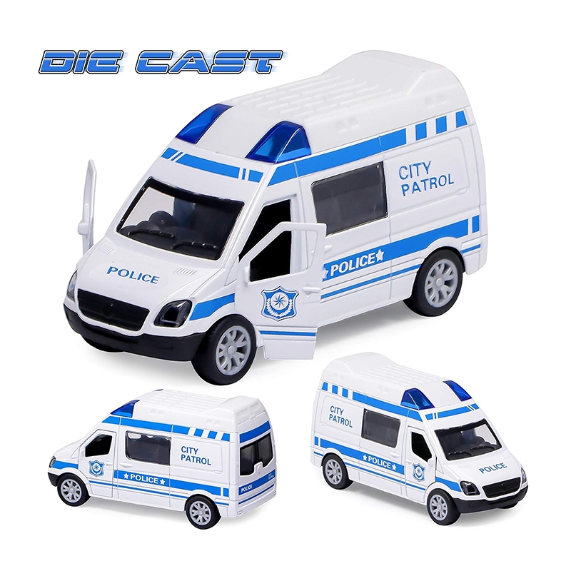 CITY PETROL Police Toy Car for Kids -Pull Back Metal Friction for Kids,Boys,Girls (Multicolor)