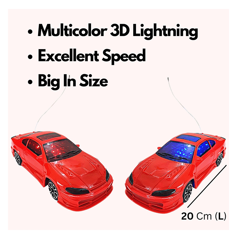 City Remote Controlled Car 3D lights (red)
