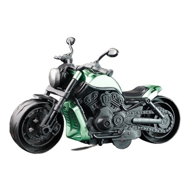 Retro model bike push & Go toy (green)