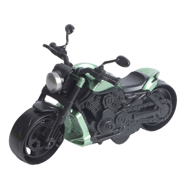 Retro model bike push & Go toy (green)