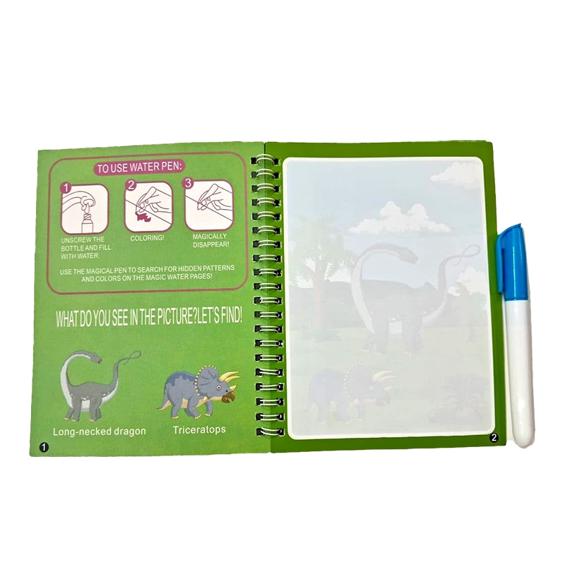 Dinosaur Reusable Magic Water Book for Painting