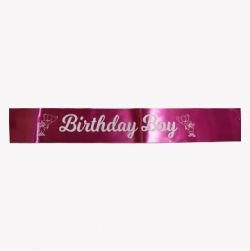 Pink Birthday Boy Sash