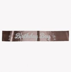 Rose Gold Birthday Boy Sash