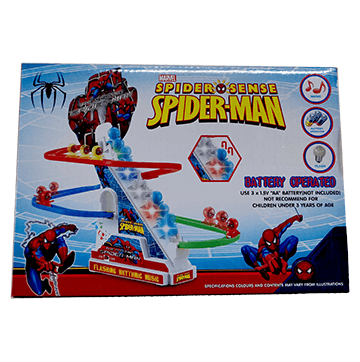 Marvel Spiderman Climbing Toys,Electric SPIDERMAN Chasing Race Track Game Set