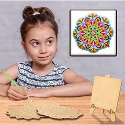 Wooden Mandala Art:The Coloring Kit