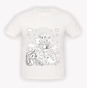 Paint Your T-Shirt Mermaid