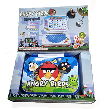 Angry Bird Study Game Toy With Music And Alphabet Sound (Blue)