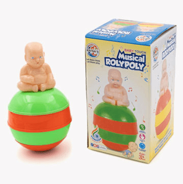 Musical RolyPoly Rattle Toy for Babies