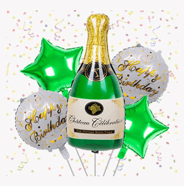 Champagne foil balloon