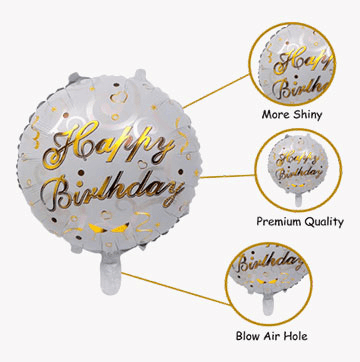 Champagne foil balloon