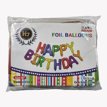 Happy Birthday foil Balloons Letter Balloon