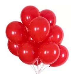 Red Metallic Balloons