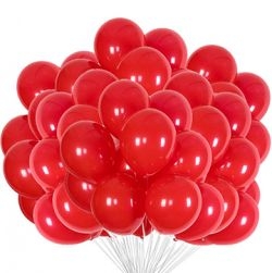 Red Metallic Balloons