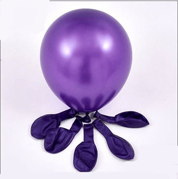 Rubber Purple Plain Balloon