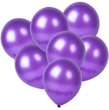 Rubber Purple Plain Balloon