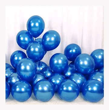 Metallic Blue Balloon