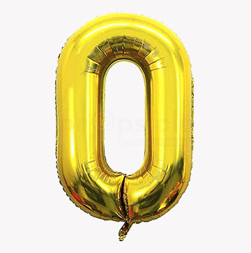 Numbers Foil Balloons(golden,0)