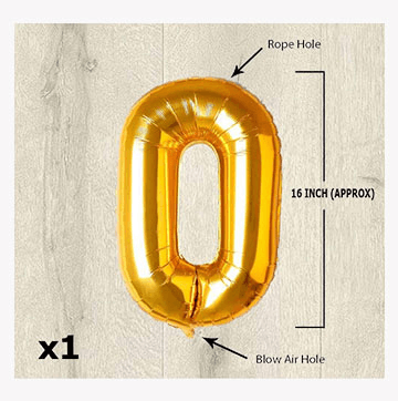 Numbers Foil Balloons(golden,0)