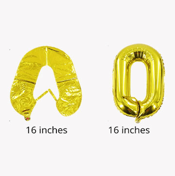 Numbers Foil Balloons(golden,0)