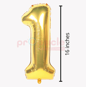 Numbers Foil Balloons(golden,1)