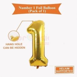 Numbers Foil Balloons(golden,1)