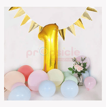 Numbers Foil Balloons(golden,1)