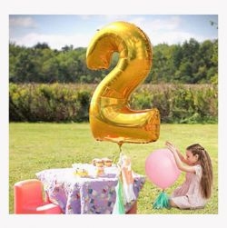 Numbers Foil Balloons(golden,2)