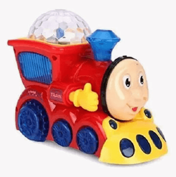 Musical Engine Train with 4D Light and Sound Toy Red