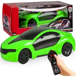 Green Remote Control Fast Modern Car With 3D Light