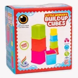 Plastic Build Up Stacking Cubes