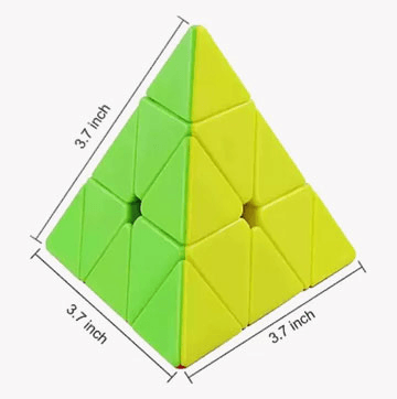 Pyramid Cube 3x3 High Speed Stickerless Triangle Cube