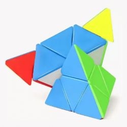 Pyramid Cube 3x3 High Speed Stickerless Triangle Cube