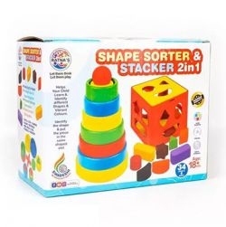 SHAPE SORTER & STACKER 2 IN 1 game