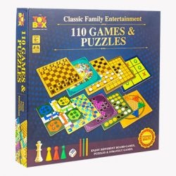 110 Games & Puzzles Board Game