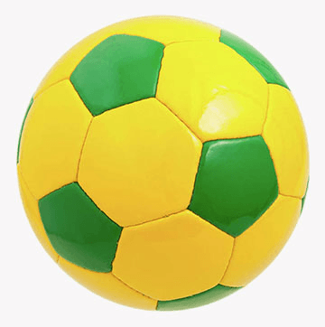 Rubber Football yellow, Green