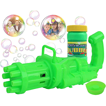 8 hole electric bubble gun (Green)