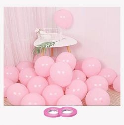 Pastel Pink Birthday Party Balloons