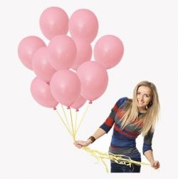 Pastel Pink Birthday Party Balloons